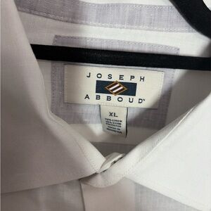 Joseph Abboud Classic White Dress Linen Shirt
